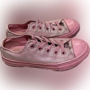 Converse All Star Pink Sparkly Chucks Size Kids 1